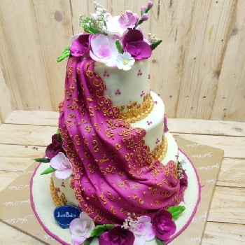 The Floral Flowers Wedding cake 
