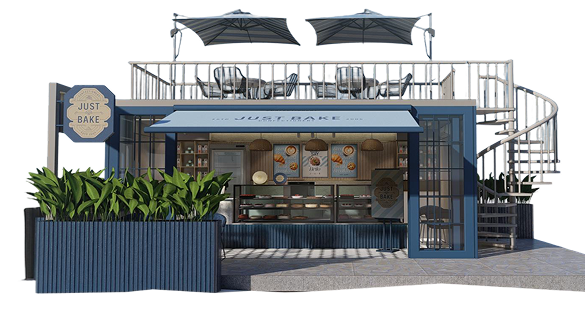 A Just Bake franchise store front