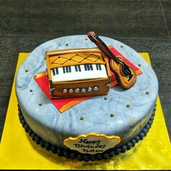 Fathers Day Blue Theme Cake