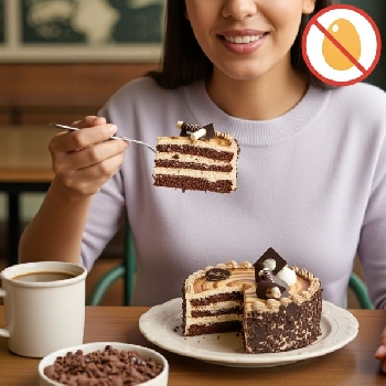 Irish Coffee Eggless Cake