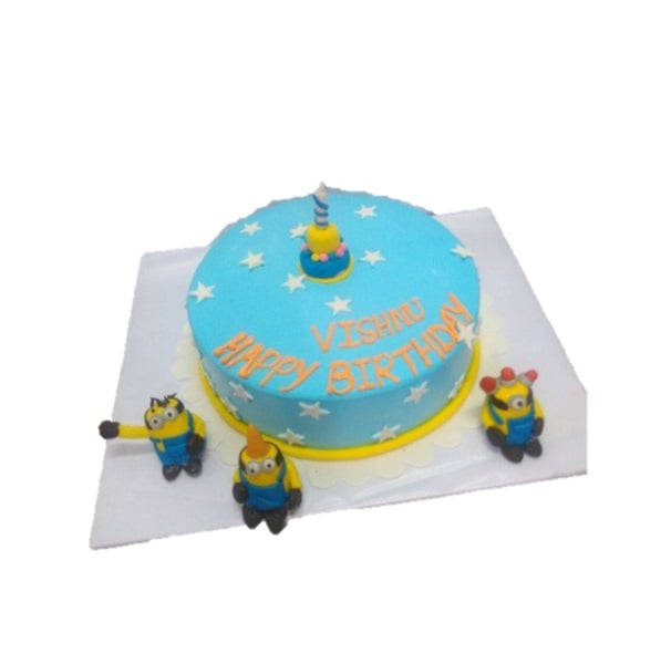 Gâteau minion en 2D |