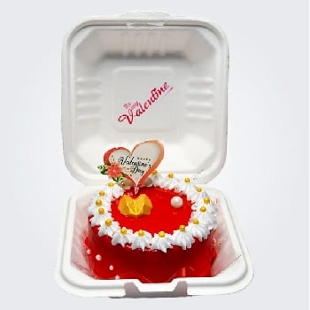 Vanilla Valentines Day Cake - Online Cake Delivery Shop in Asansol, Free  Delivery