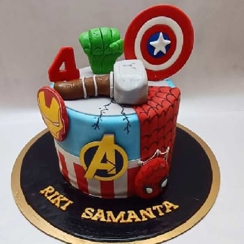 Avengers Theme Cake