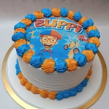 Blippi Theme Cake