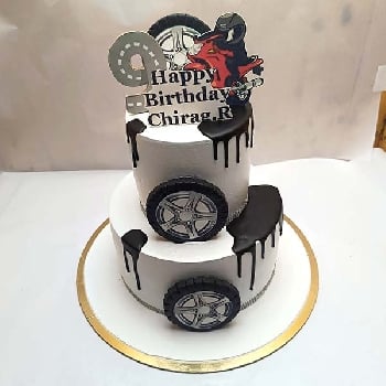 Motorcycle Birthday Cake