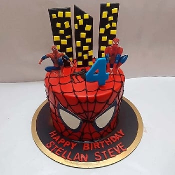 Spiderman Creamy Cake