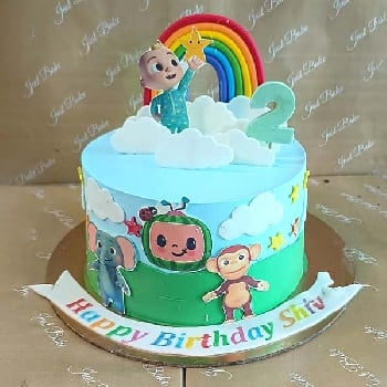 Cocomelon Rainbow cake 02