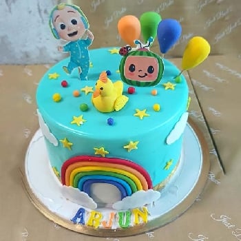 Cocomelon Rainbow Cake 03