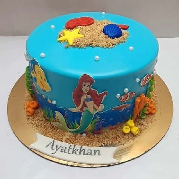 The Little Mermaid Birthday Cake