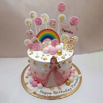 Princess Rainbow Dream Cake