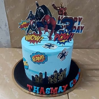 Superhero City Adventure Cake