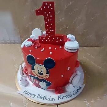 Mickey Mouse 1st Birthday Theme Cake