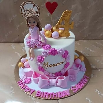 Barbie Doll Birthday Cake 01