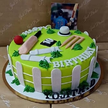 Circket Theme Fondant Cake