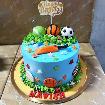 Sports Ball Theme Cake