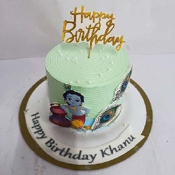 Krishna Themed Cake