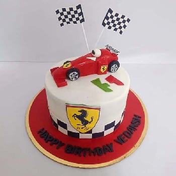 Ferrari Theme Cake