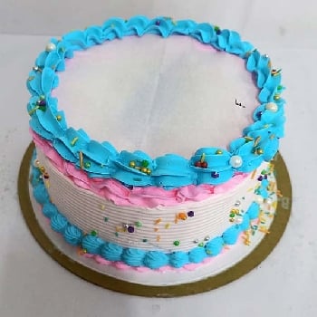 Blue and Pink Delight Cake