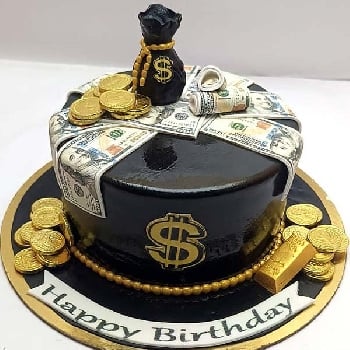 Dollar Theme Cake