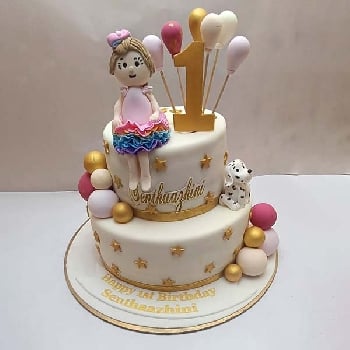 Birthday Ballerina Girl Cake