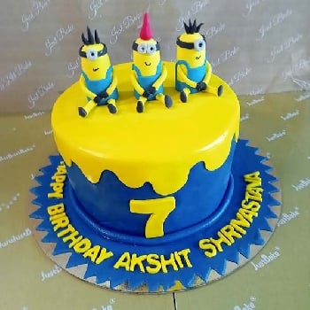 Minion Theme Fondant Cake