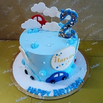 Car Theme Kids Cake 01