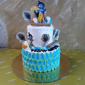 Krishna Theme Cake