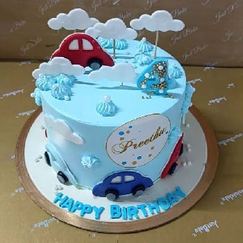  Car Theme Kids Cake