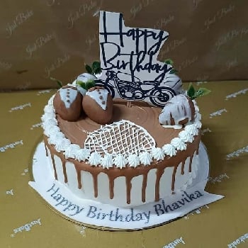 Chocolate Drip Birthday Cake