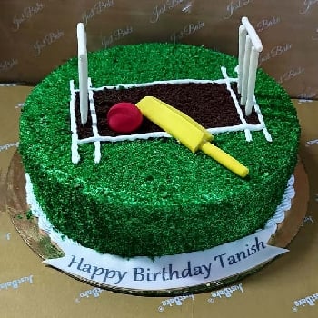 Circket Theme Cake