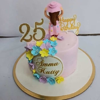 Doll Fondant Cake