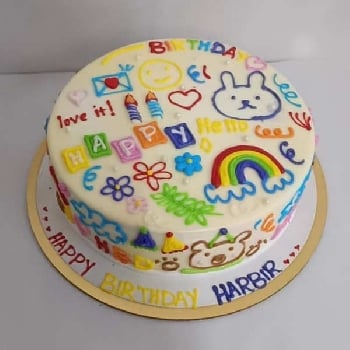 Doodle Birthday Cake