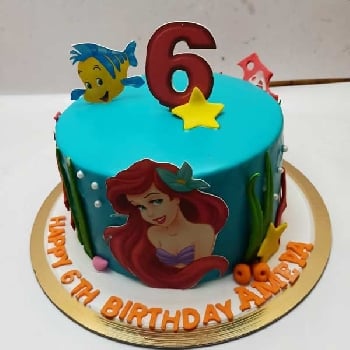 Mermaid Ariel Cake