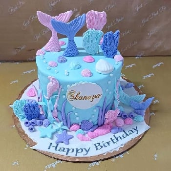 Mermaid Pearl Theme Cake