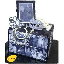 Wedding Theme Photo Collage Cake WC23