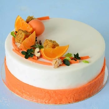 Orange designer cake