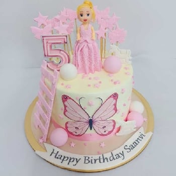 Princess Theme Birthday Cake