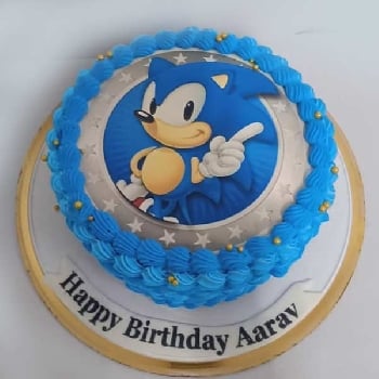 Sonic Theme Cake