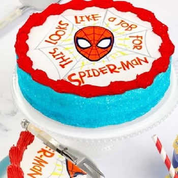 Spider men cake