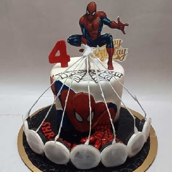 Spiderman Fire cake