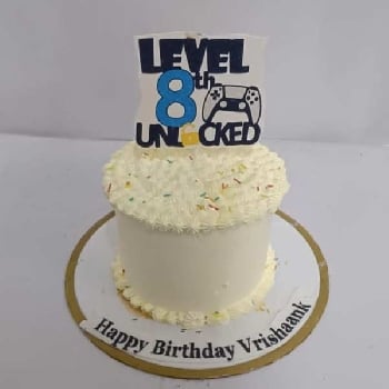 Video Game Level Unlocked Theme Cake 02